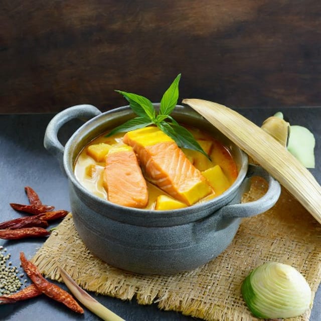 67. Panang Salmon.