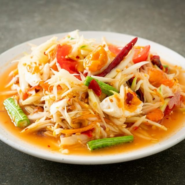 23. Thai Style Papaya Salad.